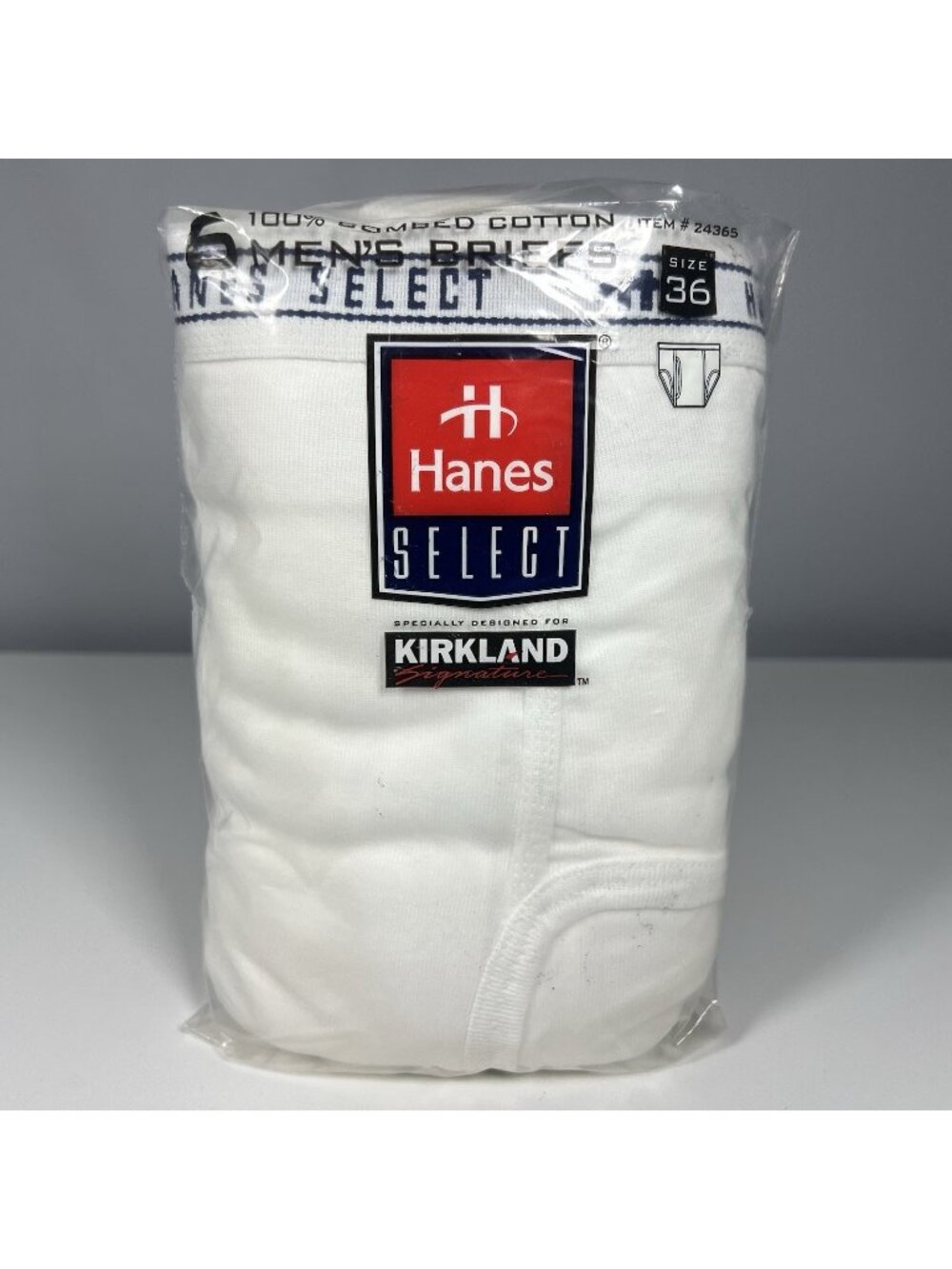 Vtg Hanes Kirkland Select Men's Size 36 6-Pack Underwear Briefs 1999 Cotton